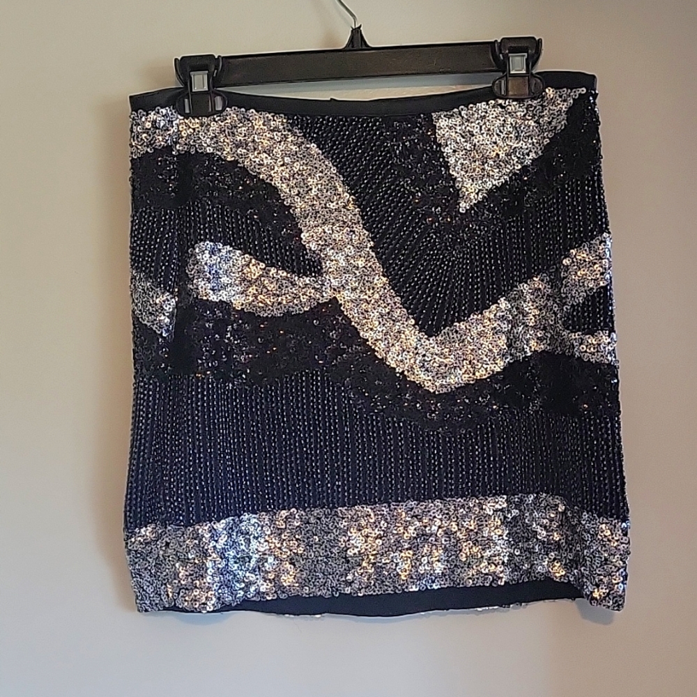 H&M sequin mini skirt